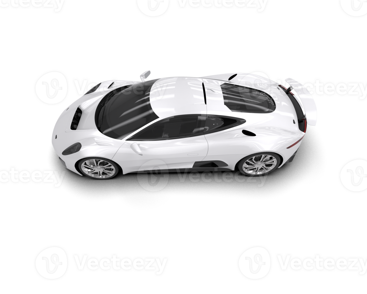 Realistic race car isolated on background. 3d rendering - illustration png