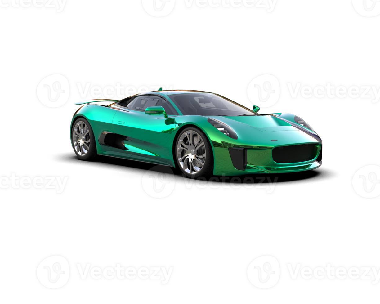 Realistic race car isolated on background. 3d rendering - illustration png