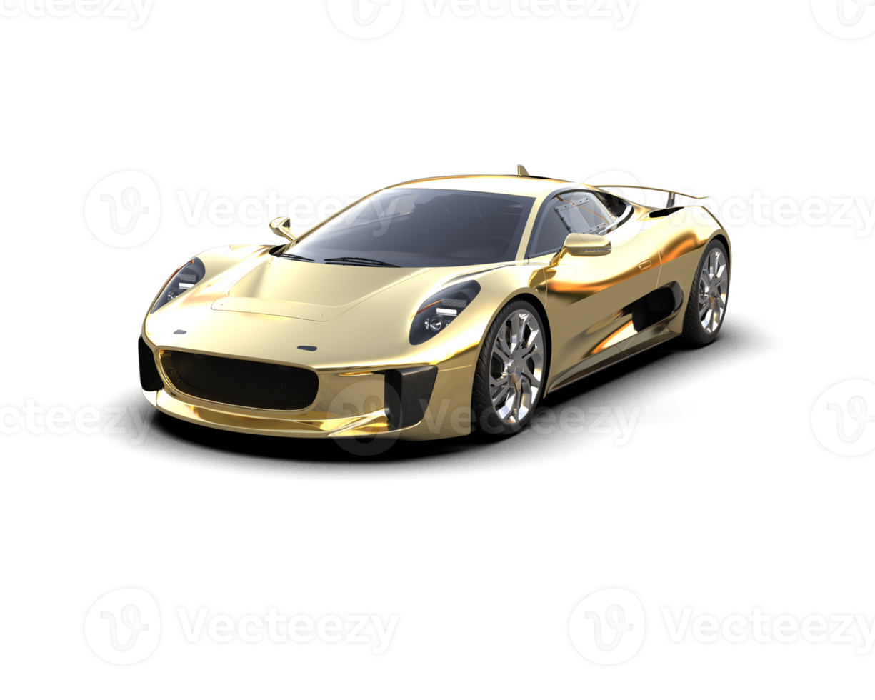 Realistic race car isolated on background. 3d rendering - illustration png