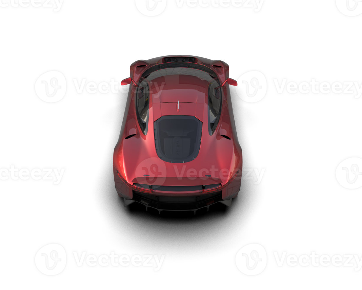Realistic race car isolated on background. 3d rendering - illustration png