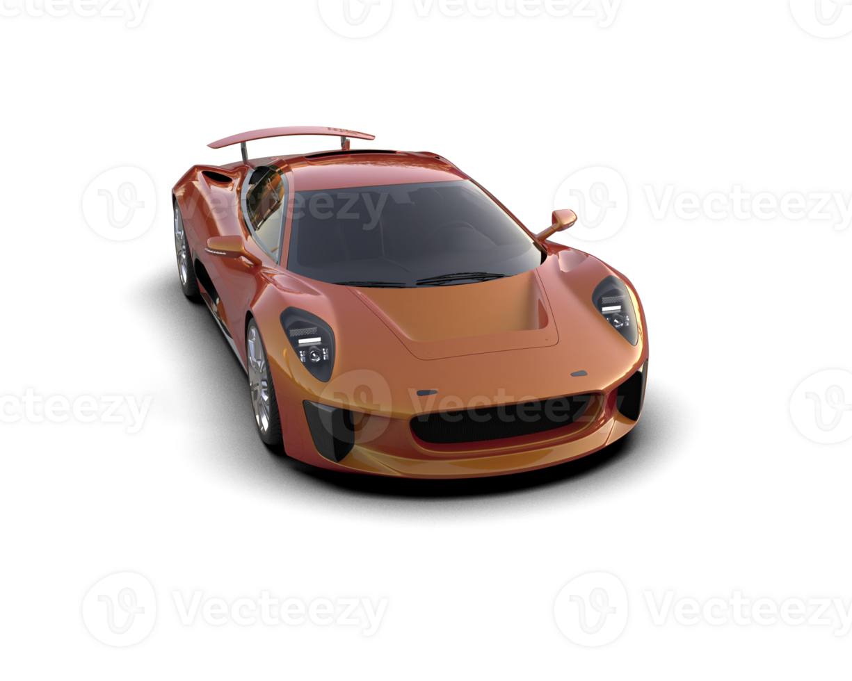Realistic race car isolated on background. 3d rendering - illustration png