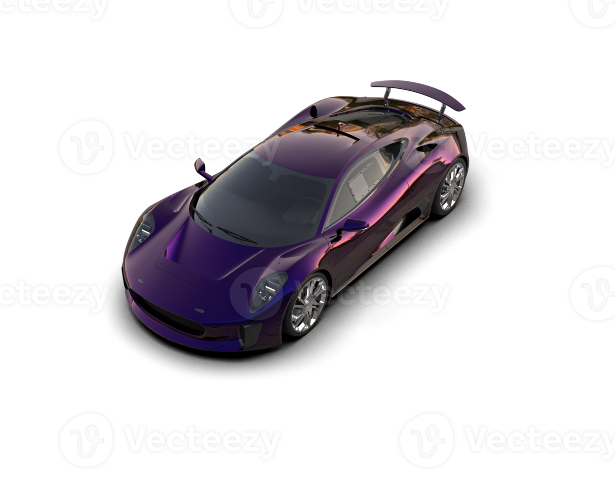 Realistic race car isolated on background. 3d rendering - illustration png