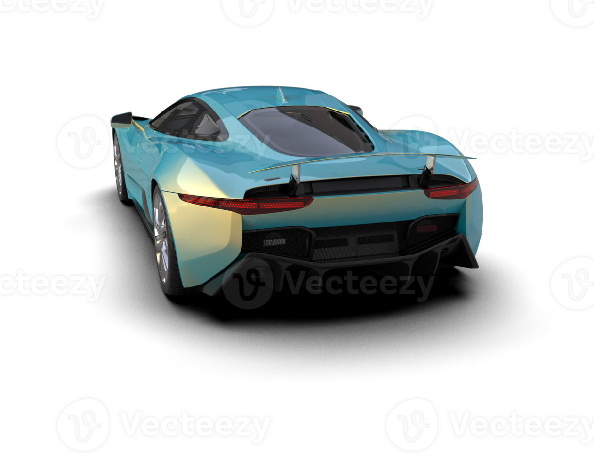 Realistic race car isolated on background. 3d rendering - illustration png