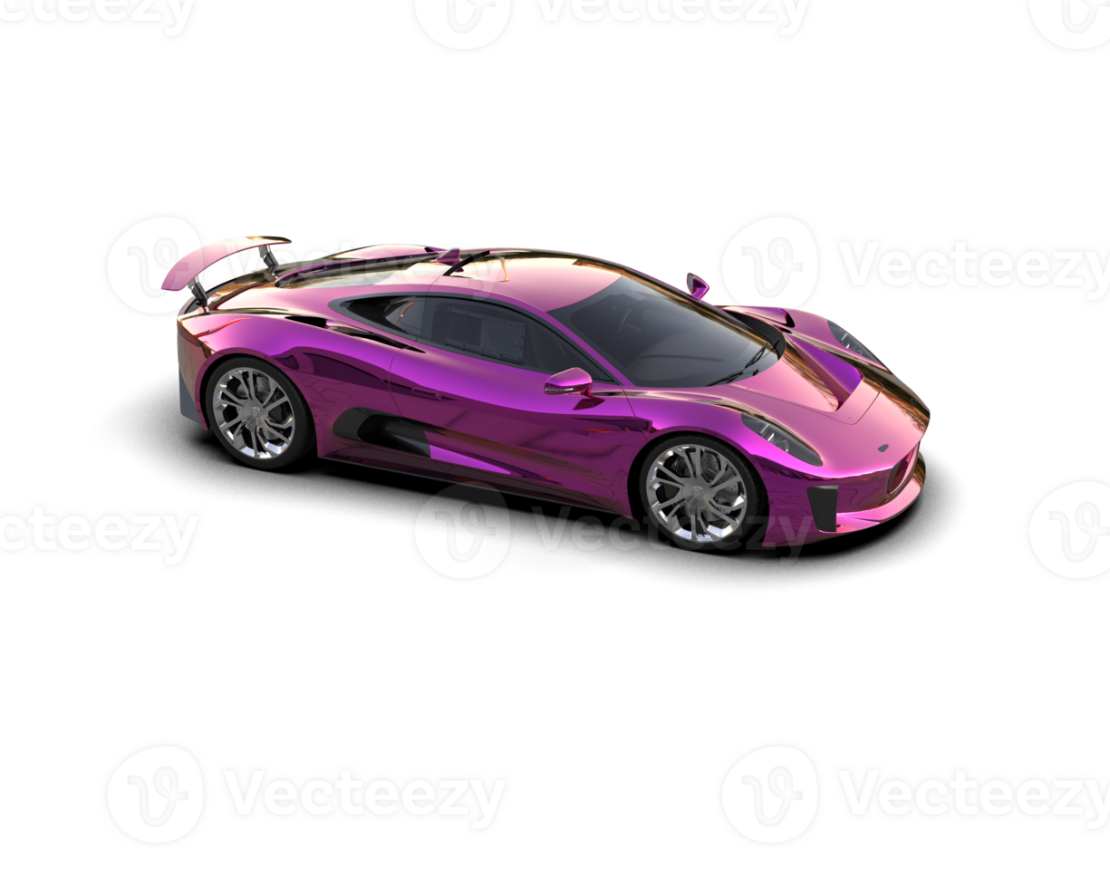 Realistic race car isolated on background. 3d rendering - illustration png