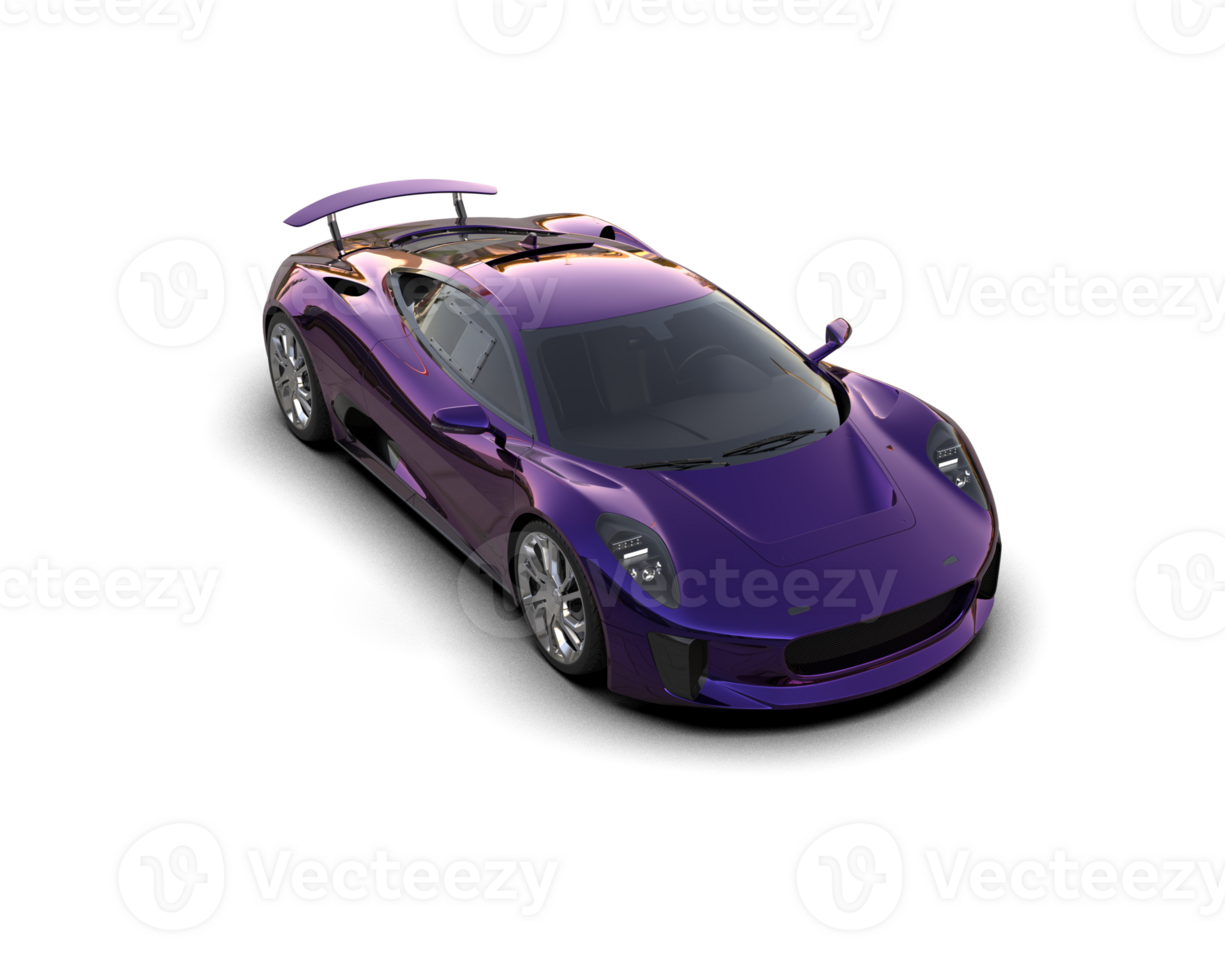 Realistic race car isolated on background. 3d rendering - illustration png