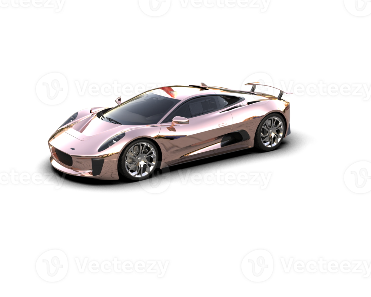 Realistic race car isolated on background. 3d rendering - illustration png