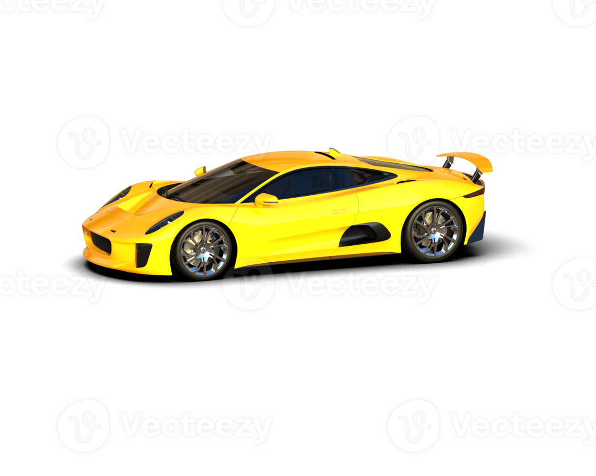 Realistic race car isolated on background. 3d rendering - illustration png