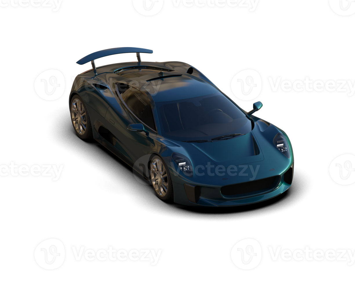 Realistic race car isolated on background. 3d rendering - illustration png