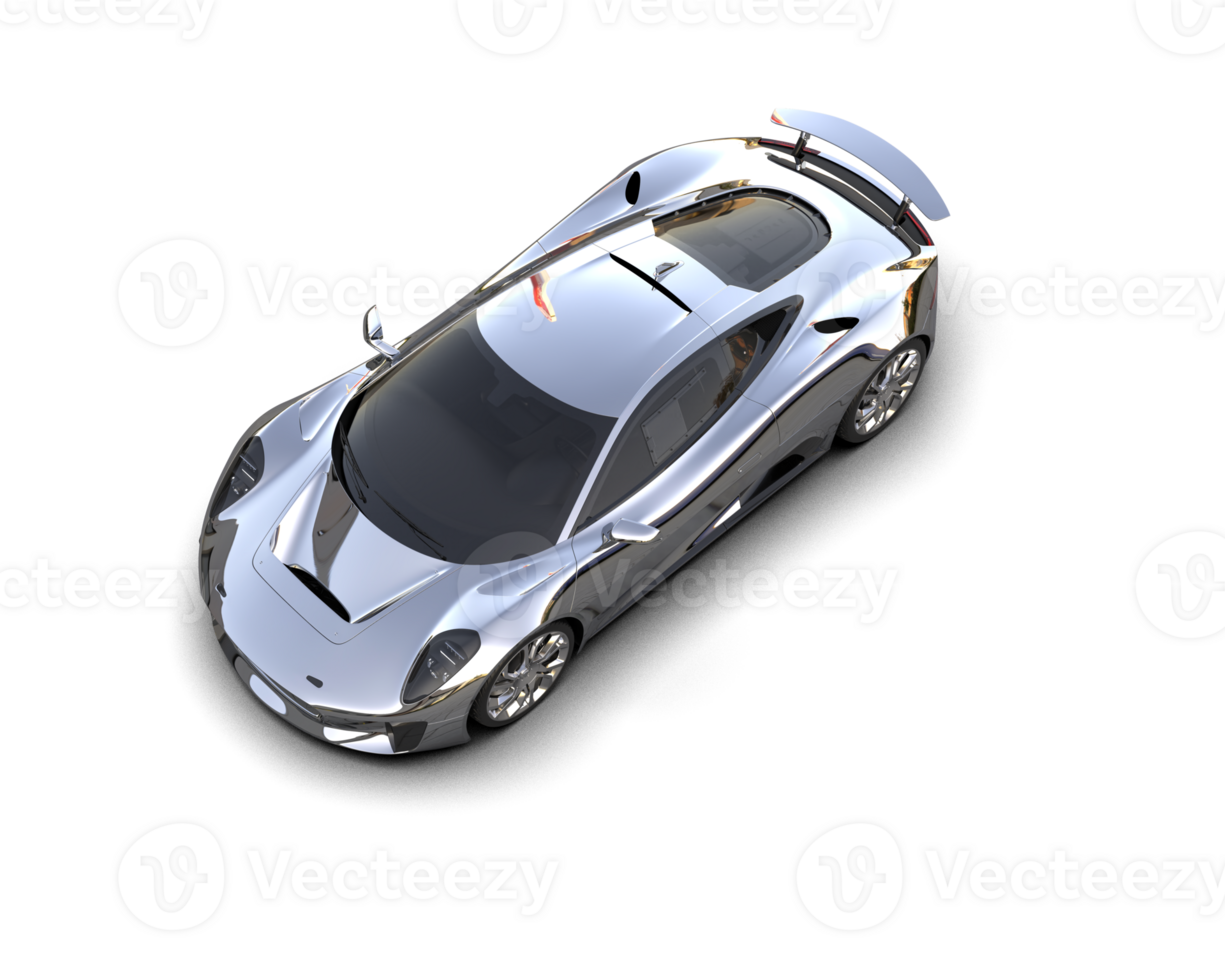Realistic race car isolated on background. 3d rendering - illustration png