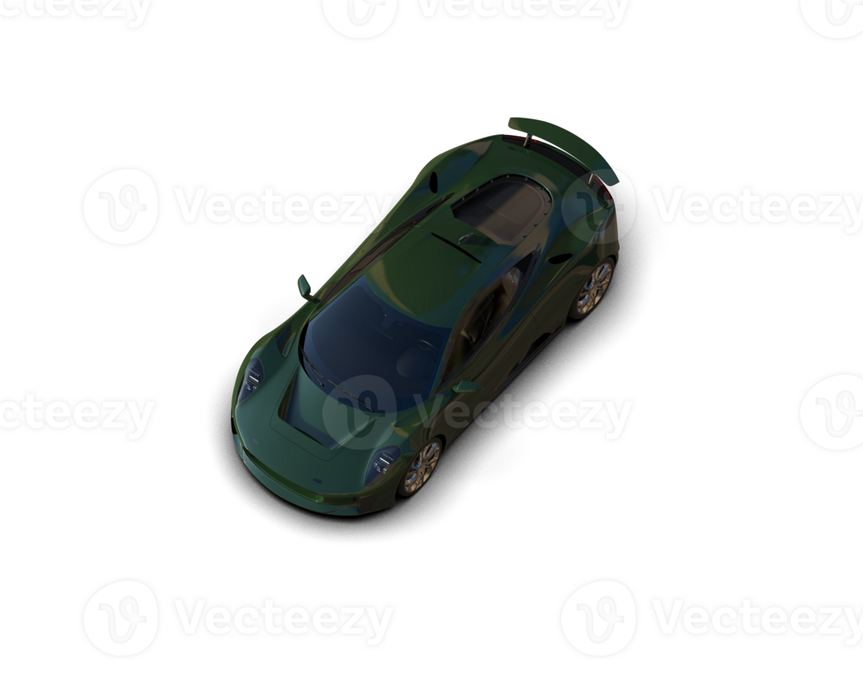 Realistic race car isolated on background. 3d rendering - illustration png