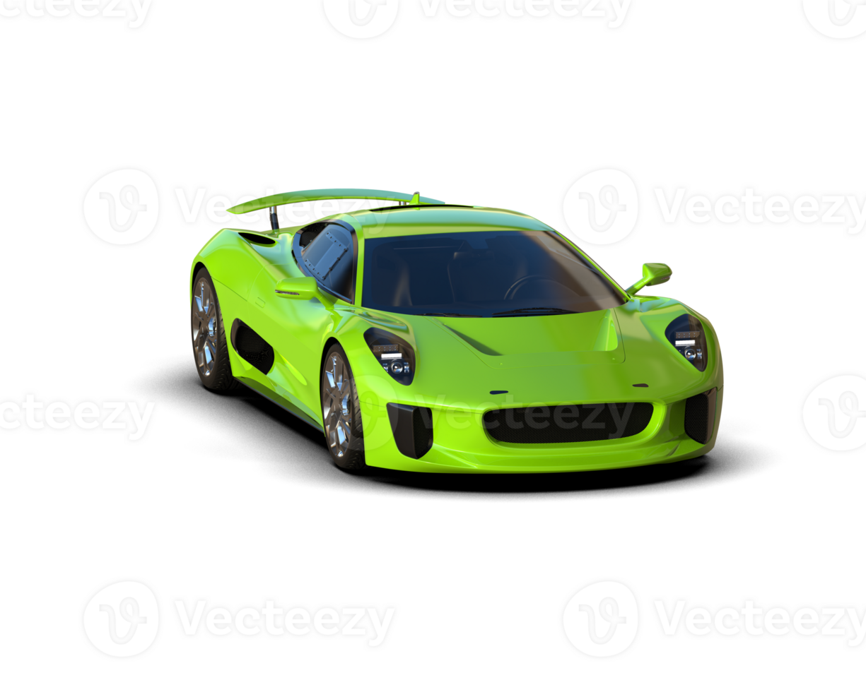 Realistic race car isolated on background. 3d rendering - illustration png