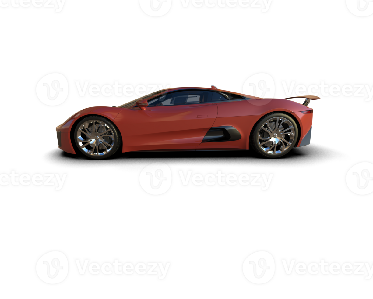 Realistic race car isolated on background. 3d rendering - illustration png
