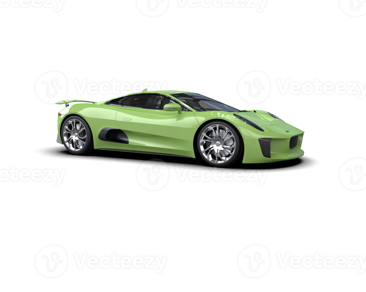 Realistic race car isolated on background. 3d rendering - illustration png