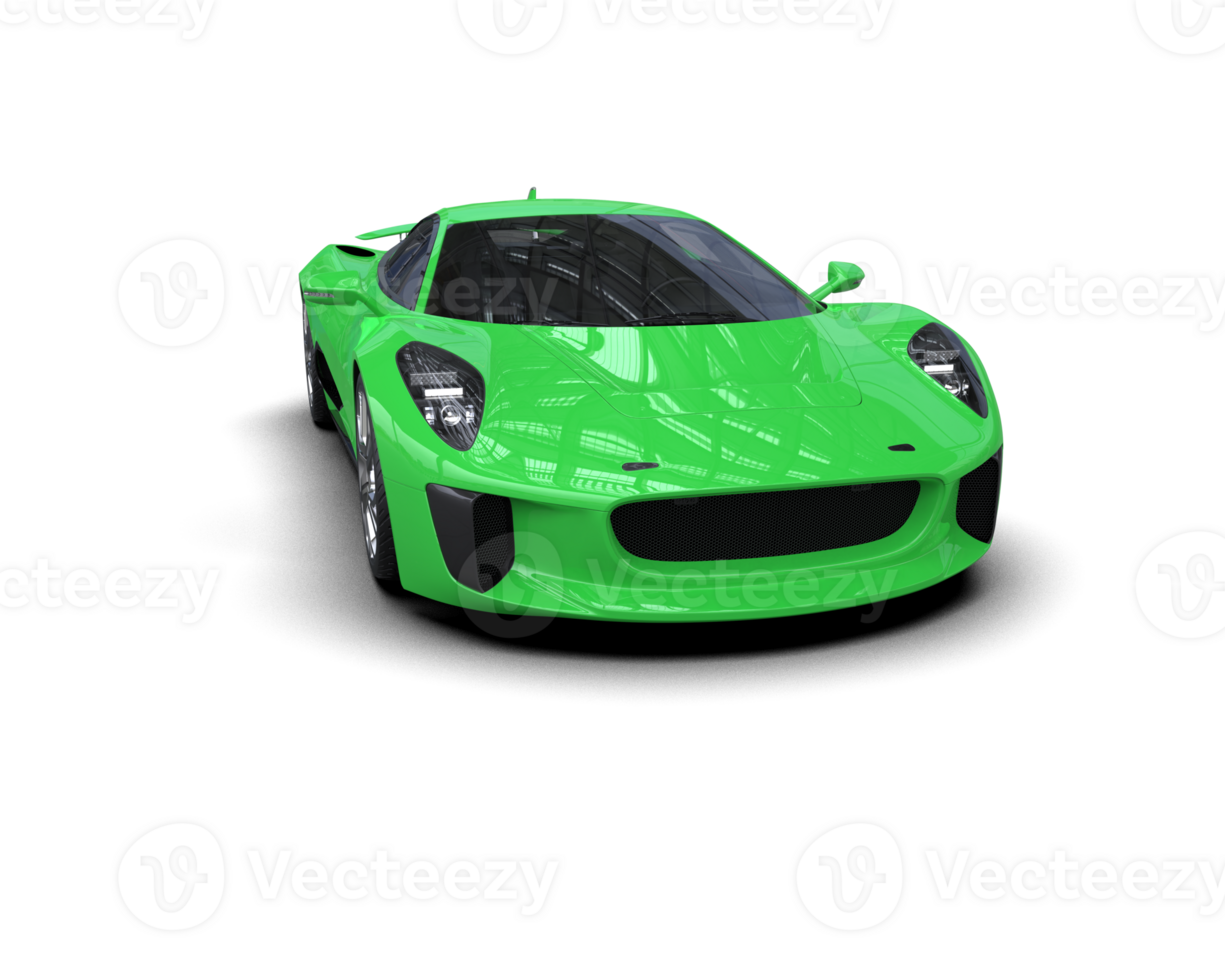 Realistic race car isolated on background. 3d rendering - illustration png