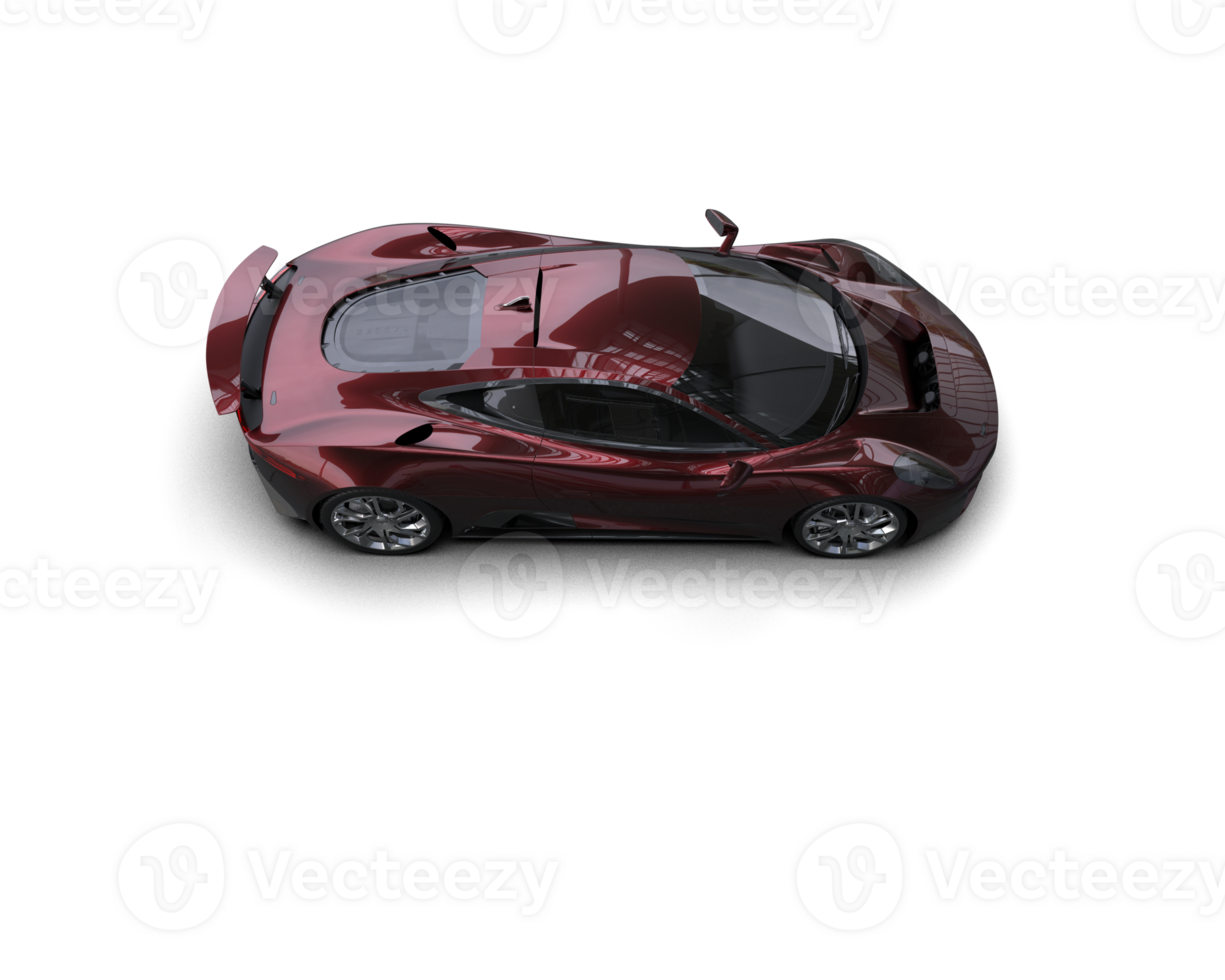 Realistic race car isolated on background. 3d rendering - illustration png