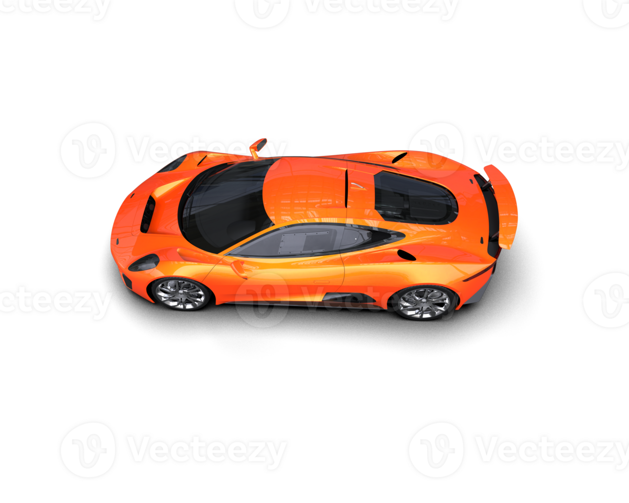 Realistic race car isolated on background. 3d rendering - illustration png