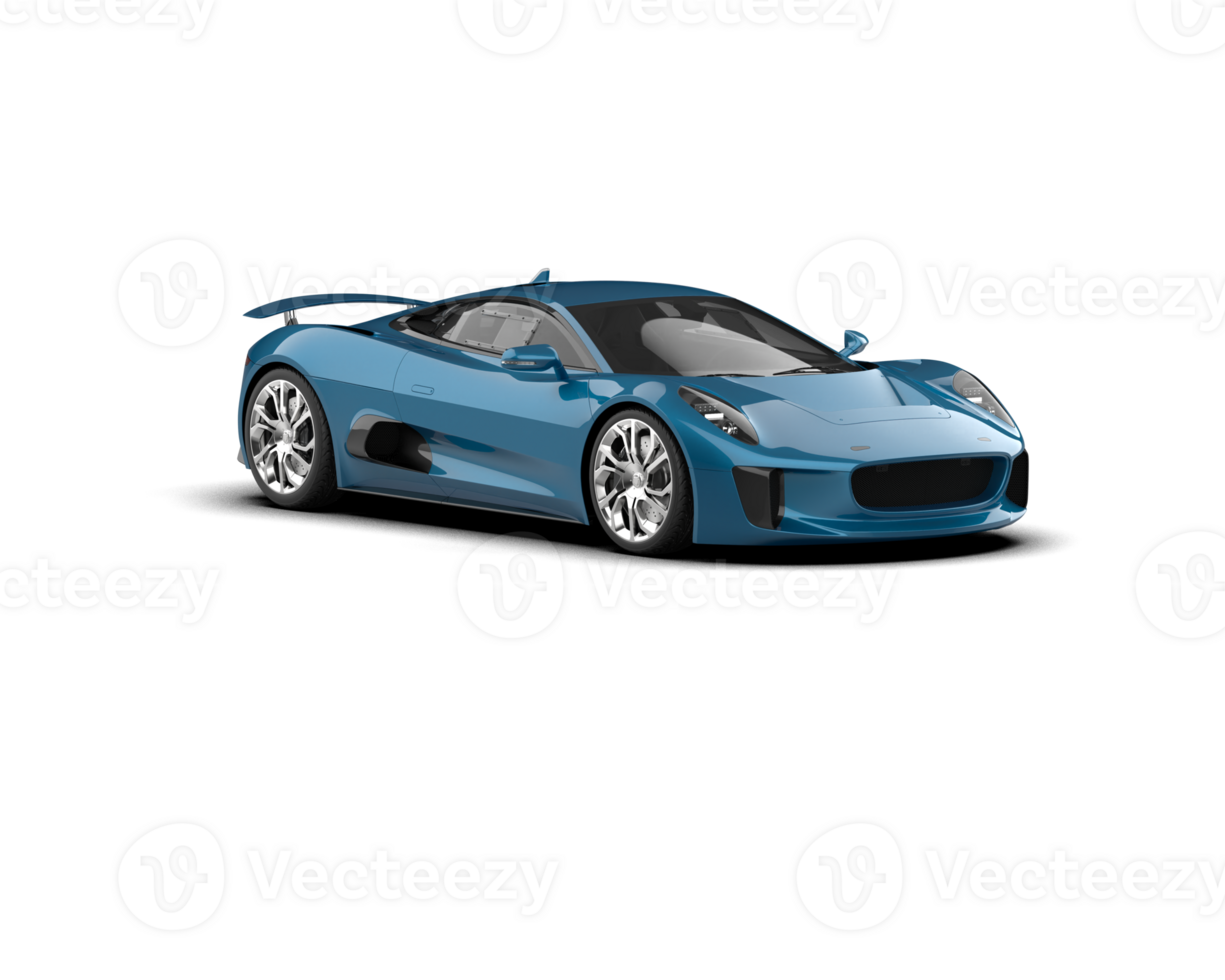 Realistic race car isolated on background. 3d rendering - illustration png