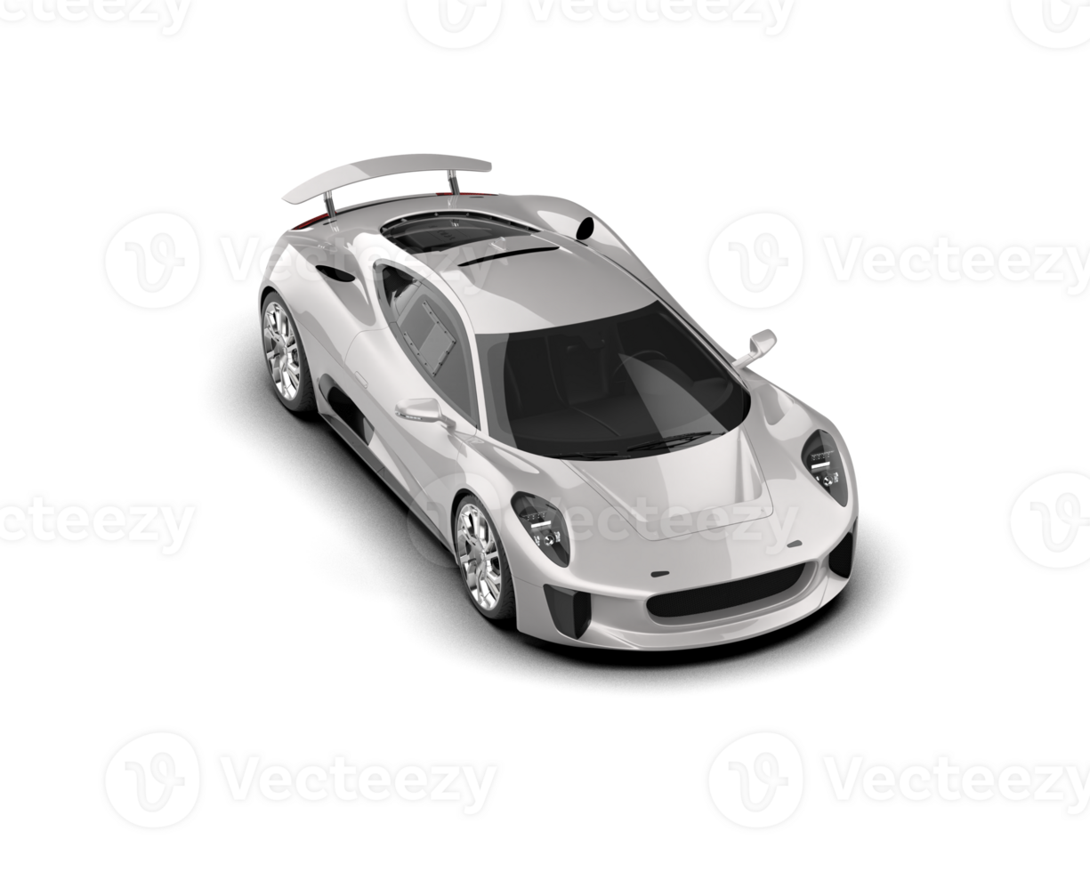 Realistic race car isolated on background. 3d rendering - illustration png