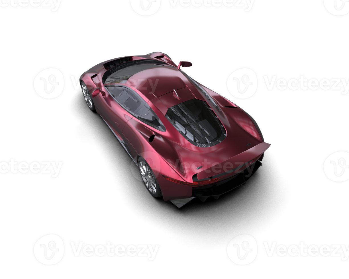 Realistic race car isolated on background. 3d rendering - illustration png