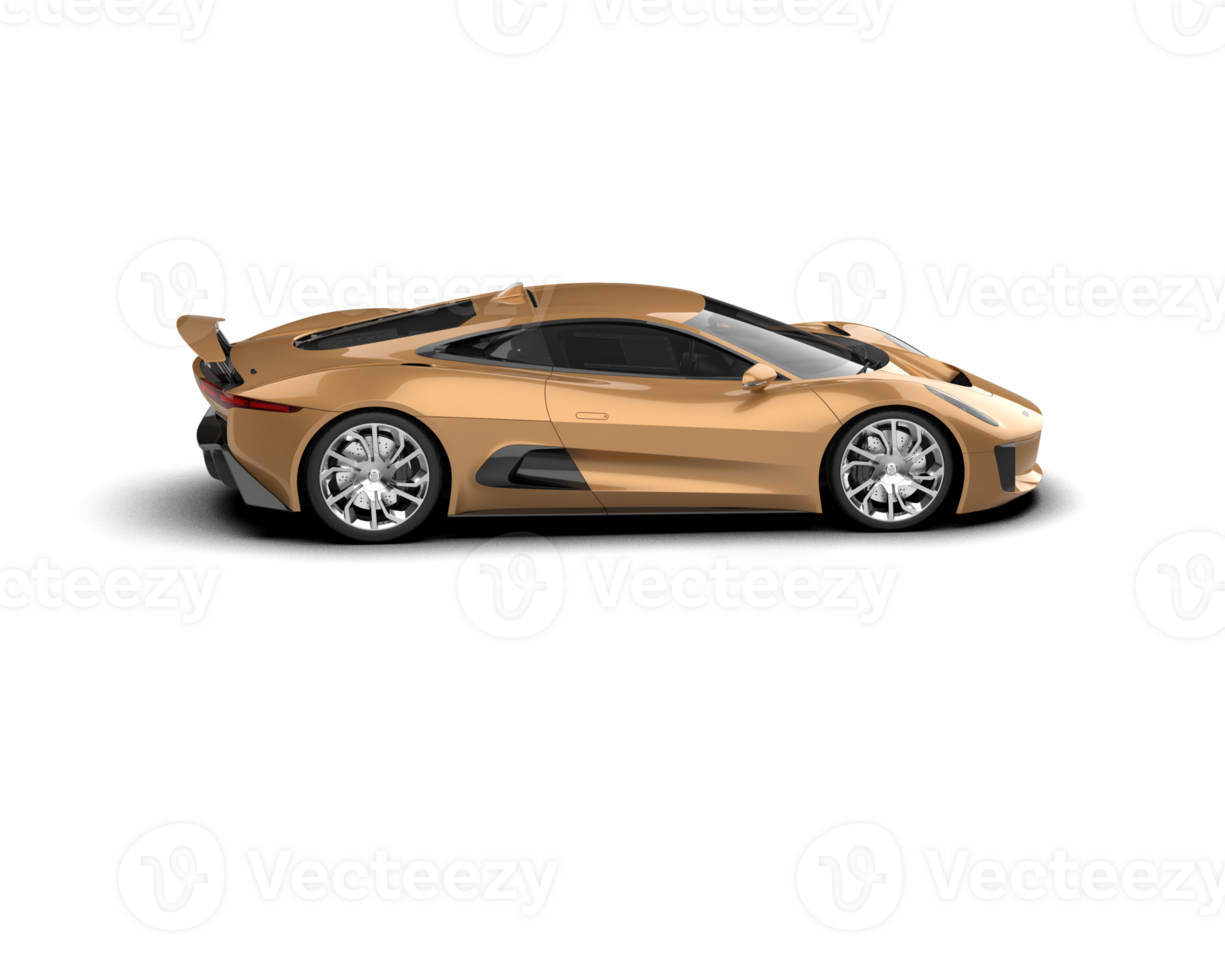 Realistic race car isolated on background. 3d rendering - illustration png