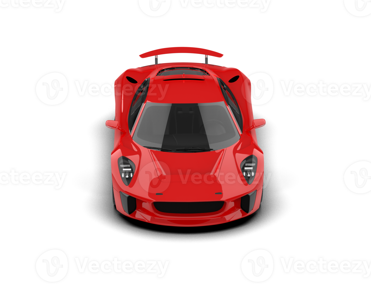 Realistic race car isolated on background. 3d rendering - illustration png