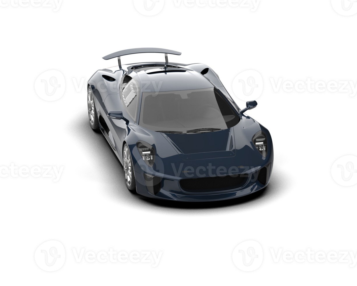 Realistic race car isolated on background. 3d rendering - illustration png
