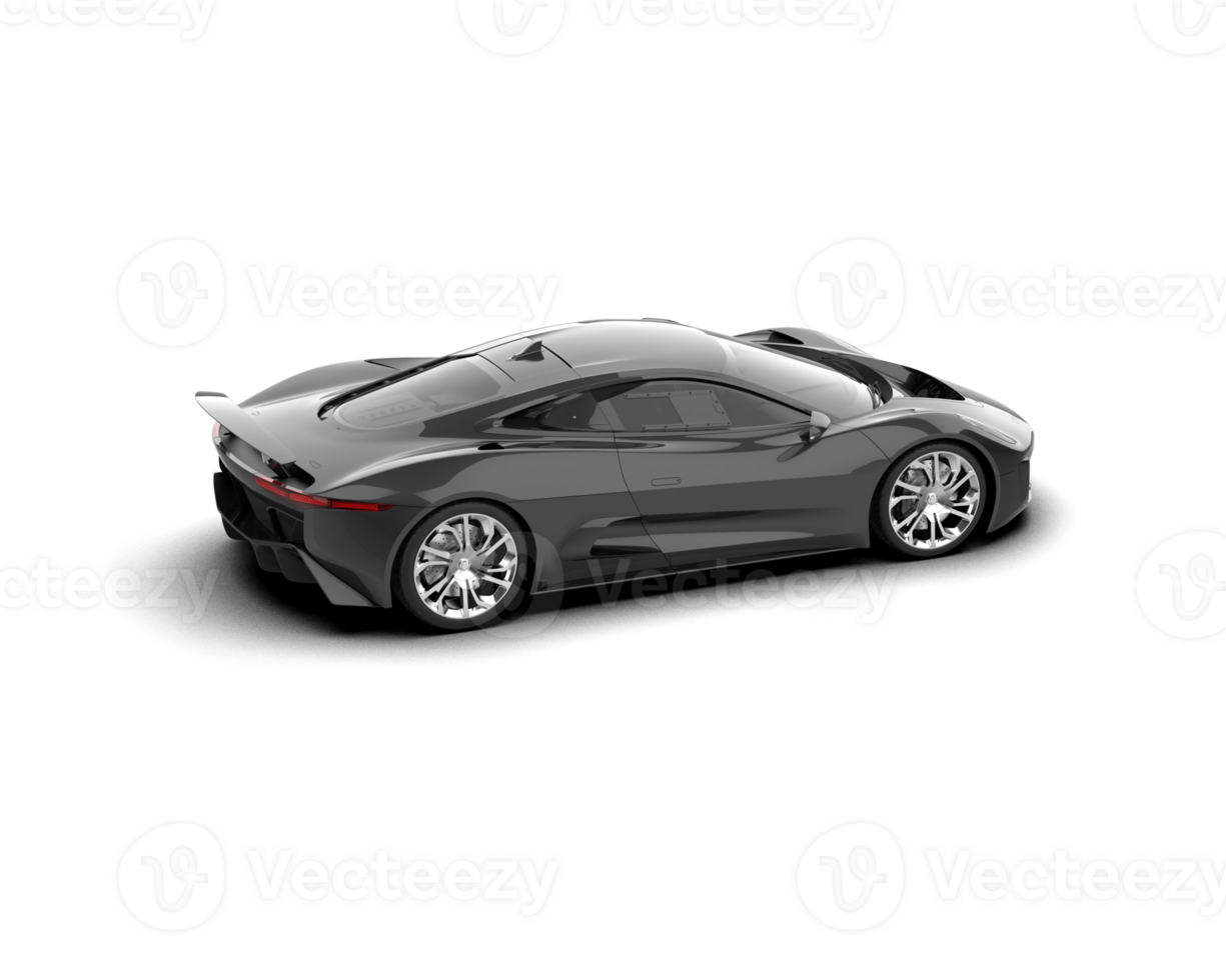 Realistic race car isolated on background. 3d rendering - illustration png