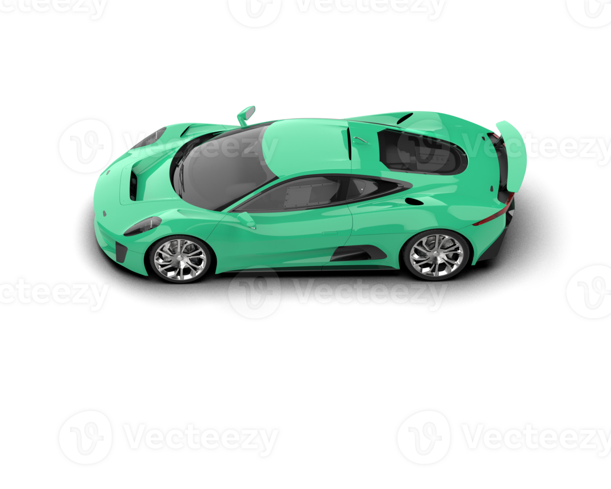 Realistic race car isolated on background. 3d rendering - illustration png