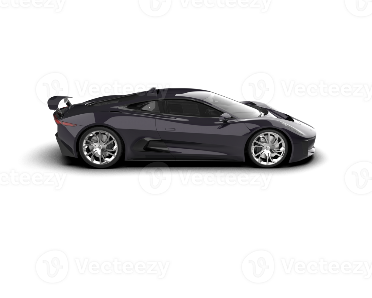 Realistic race car isolated on background. 3d rendering - illustration png