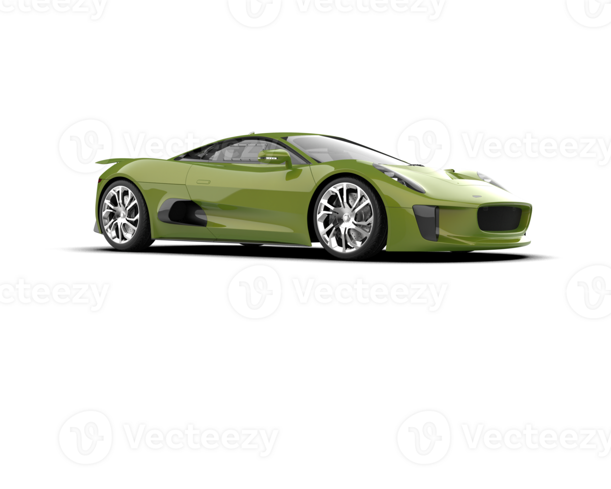 Realistic race car isolated on background. 3d rendering - illustration png