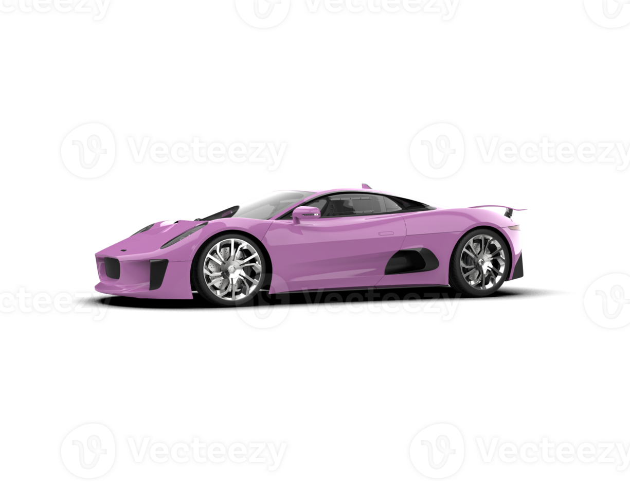 Realistic race car isolated on background. 3d rendering - illustration png