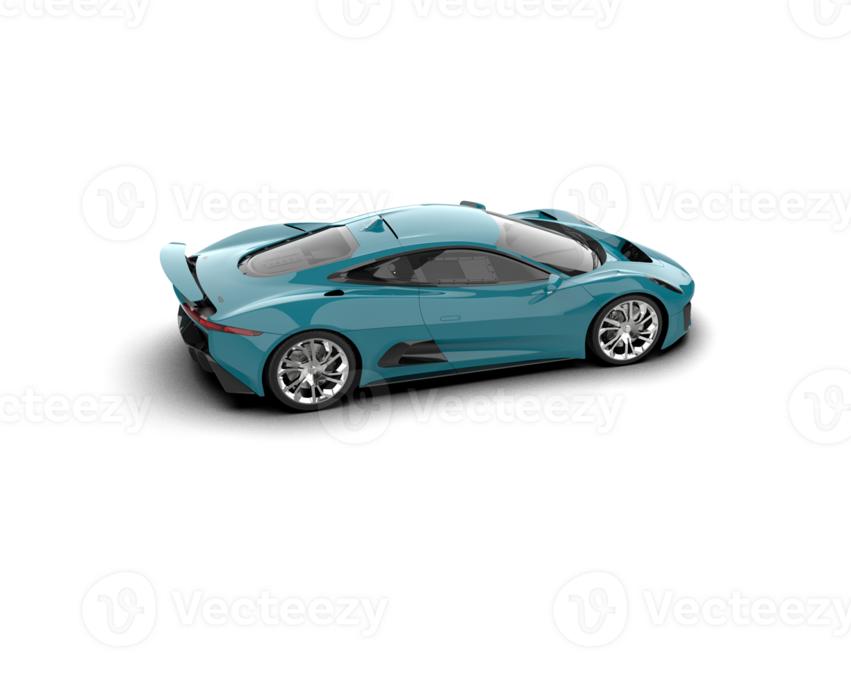 Realistic race car isolated on background. 3d rendering - illustration png