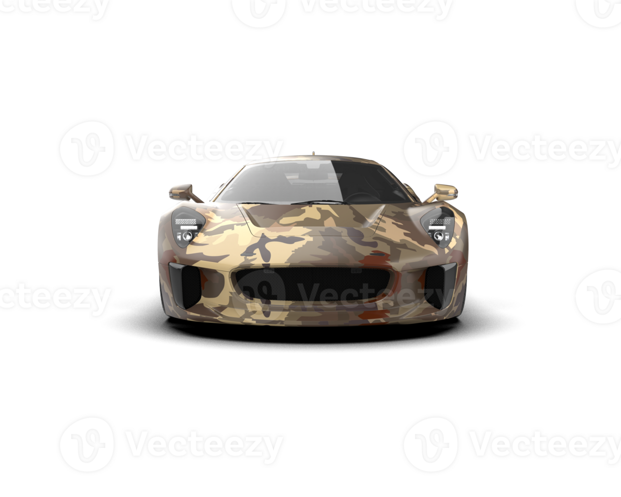 Realistic race car isolated on background. 3d rendering - illustration png