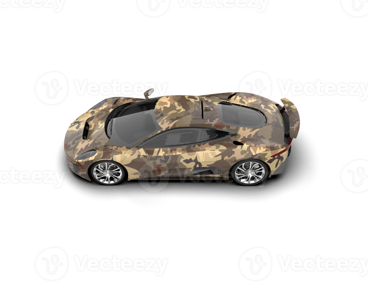Realistic race car isolated on background. 3d rendering - illustration png