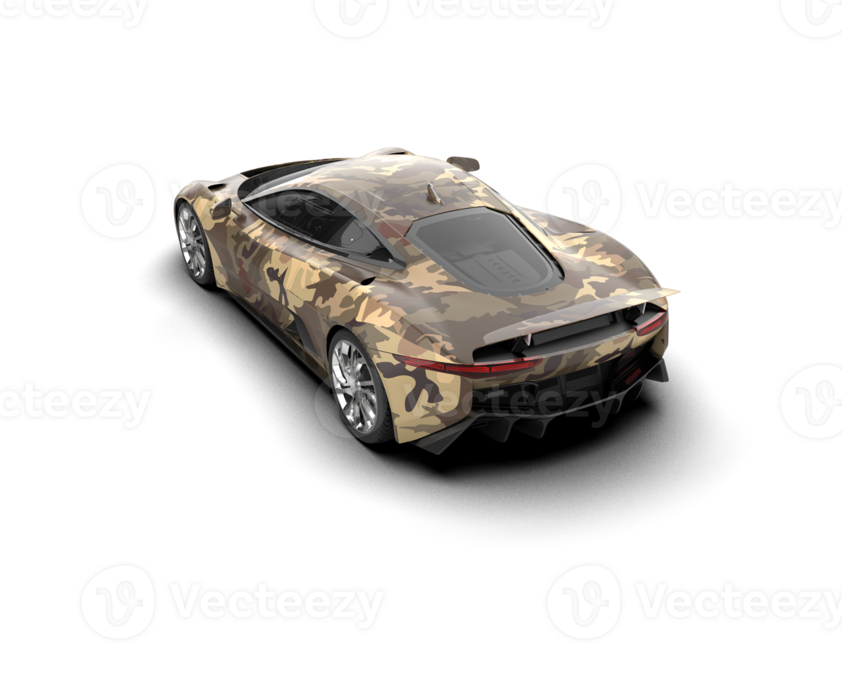 Realistic race car isolated on background. 3d rendering - illustration png
