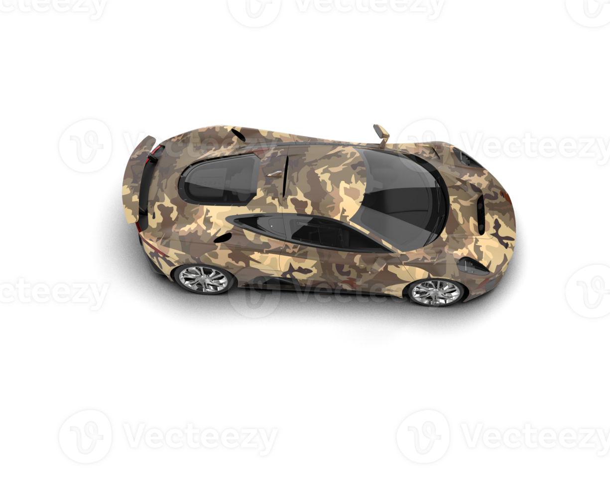 Realistic race car isolated on background. 3d rendering - illustration png