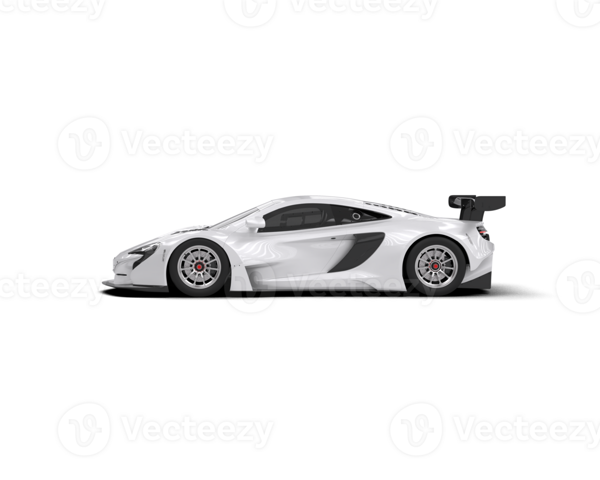 Realistic race car isolated on background. 3d rendering - illustration png