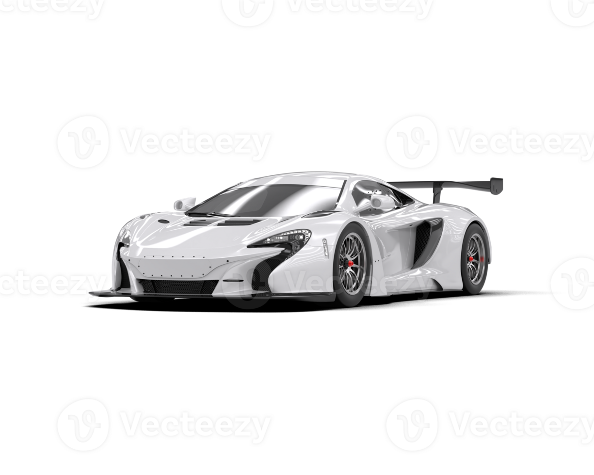 Realistic race car isolated on background. 3d rendering - illustration png