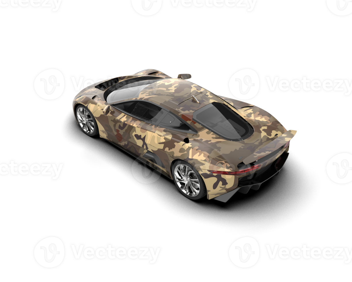 Realistic race car isolated on background. 3d rendering - illustration png
