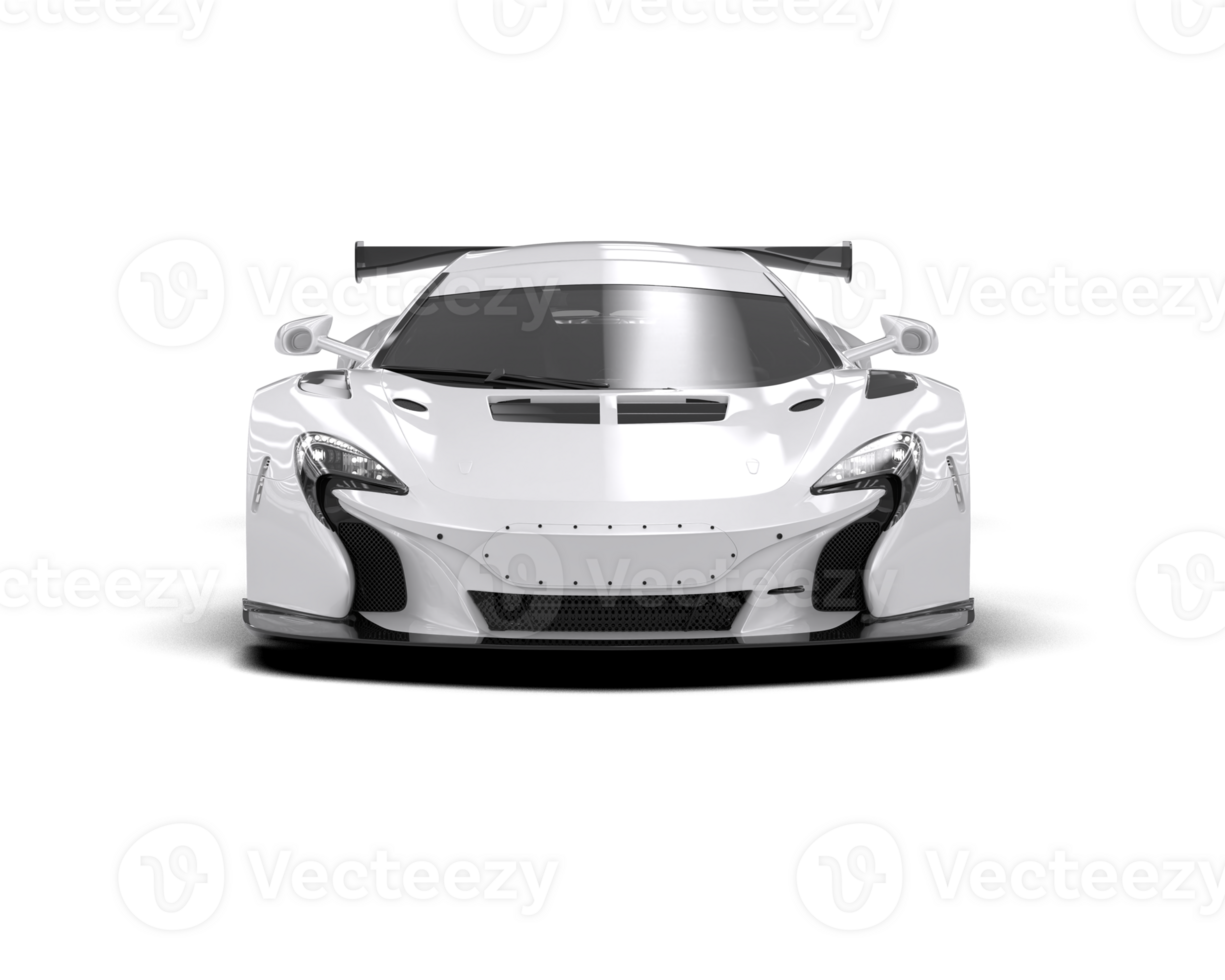 Realistic race car isolated on background. 3d rendering - illustration png