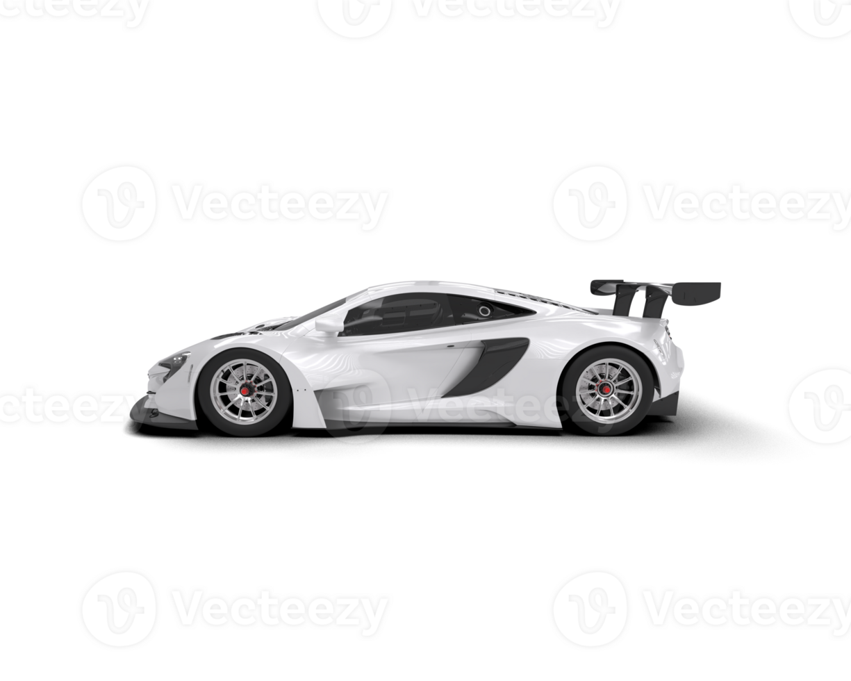 Realistic race car isolated on background. 3d rendering - illustration png