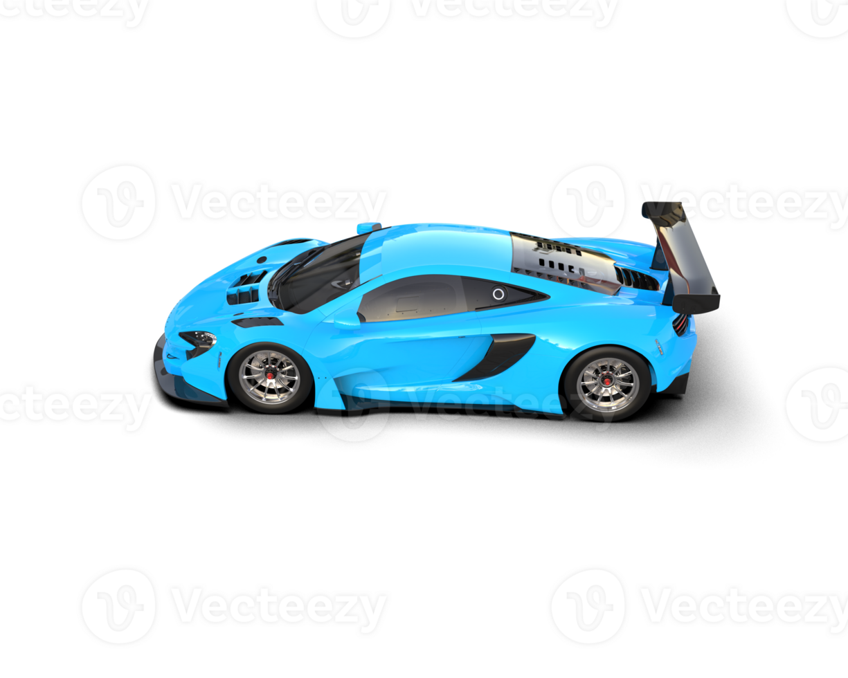 Realistic race car isolated on background. 3d rendering - illustration png