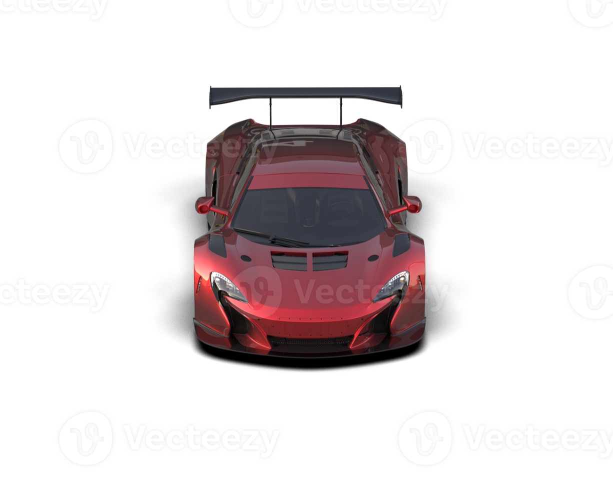 Realistic race car isolated on background. 3d rendering - illustration png