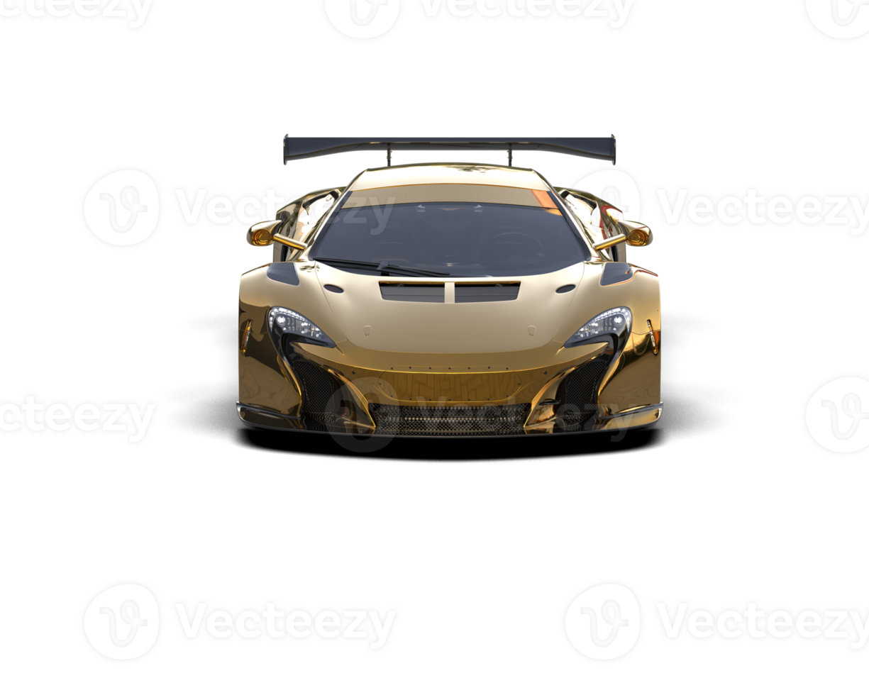 Realistic race car isolated on background. 3d rendering - illustration png