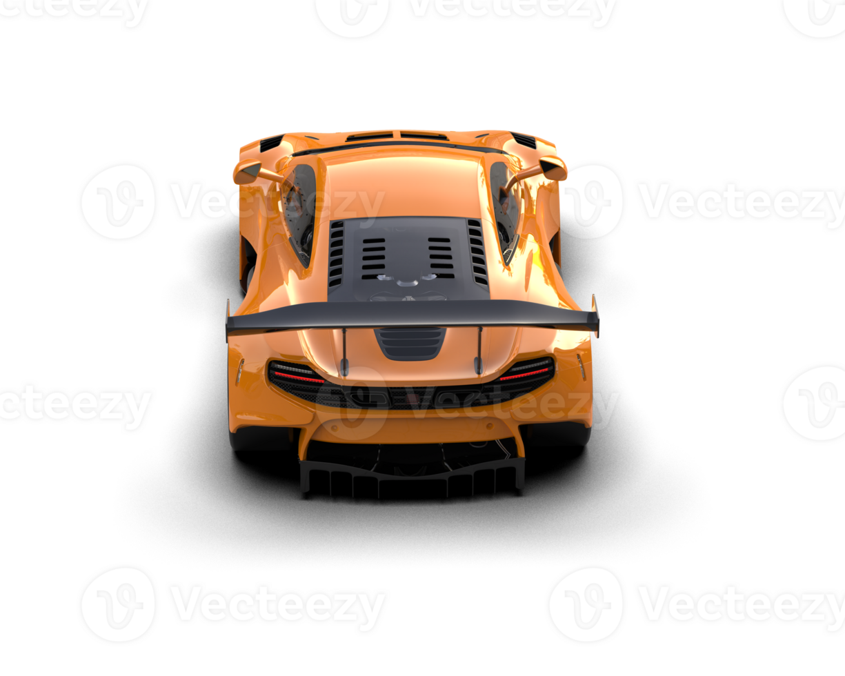 Realistic race car isolated on background. 3d rendering - illustration png