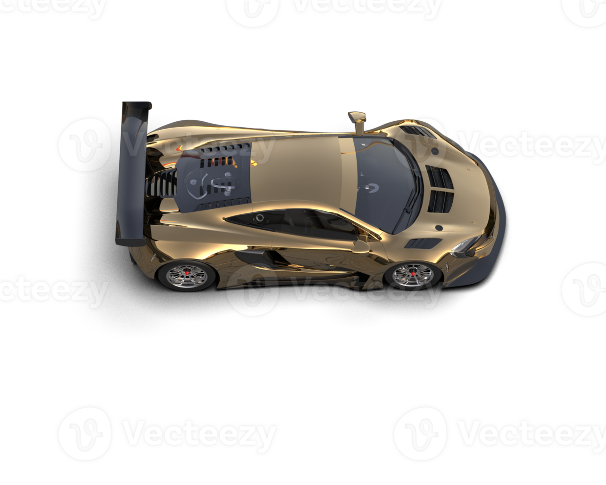 Realistic race car isolated on background. 3d rendering - illustration png