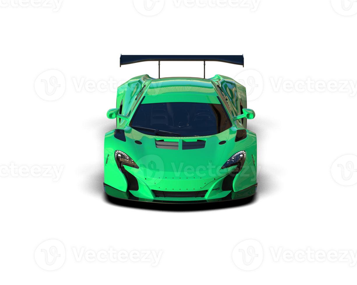 Realistic race car isolated on background. 3d rendering - illustration png