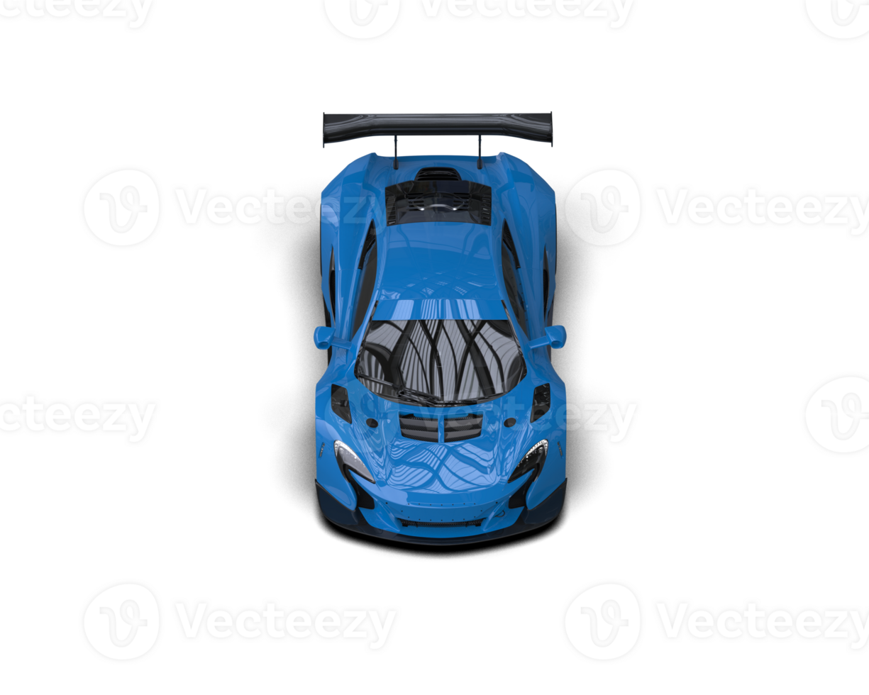 Realistic race car isolated on background. 3d rendering - illustration png