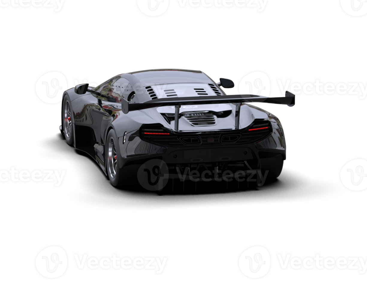 Realistic race car isolated on background. 3d rendering - illustration png