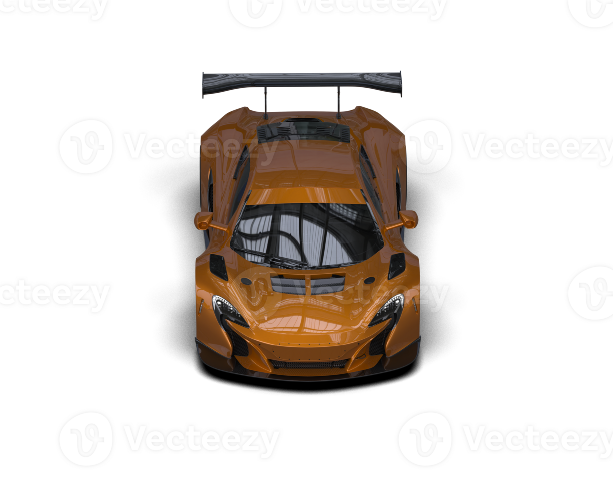 Realistic race car isolated on background. 3d rendering - illustration png